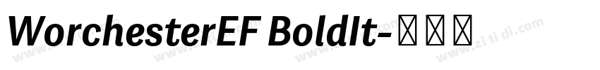 WorchesterEF BoldIt字体转换